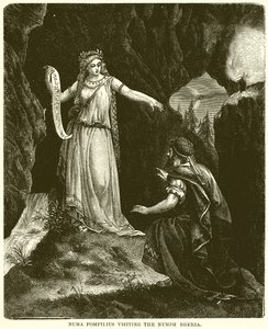 Numa Pompilius visitant la nymphe Égérie - English School