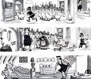 Illustration de comptine - English School
