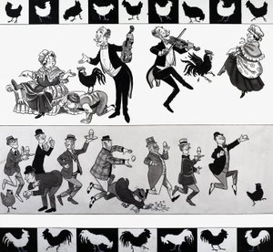 Illustration de comptine - English School