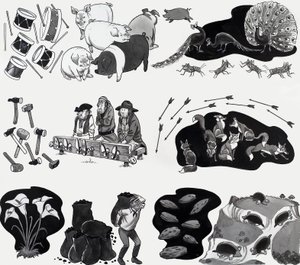 Illustration de comptine - English School