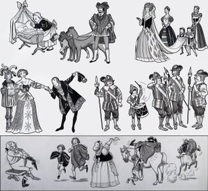 Illustration de comptine - English School