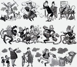 Illustration de comptine - English School