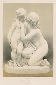 Nymphe et Cupidon par E Muller - English School