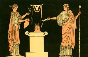 Offrandes aux morts - English School