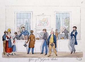 Bureau des passeports à Calais, 1822 - English School