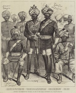 Officiers, sous-officiers et hommes du contingent indien en visite en Angleterre - English School