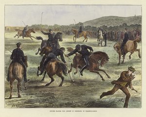 Officiers jouant au polo - English School