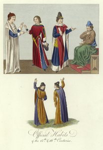 Habits officiels des XVe et XVIe siècles