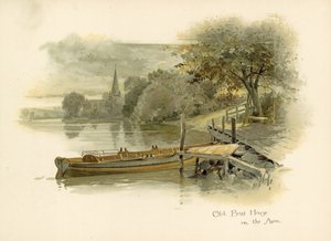 Ancienne maison de bateaux sur l