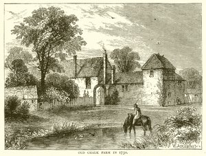 Old Chalk Farm en 1730 - English School