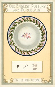 Vieille poterie et porcelaine anglaises : Pinxton - English School