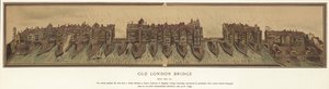 Ancien pont de Londres vers 1600 - English School