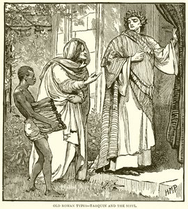 Anciens types romains. Tarquin et la Sibylle - English School