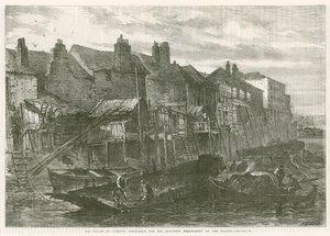 Vieilles maisons à Lambeth démolies pour l
