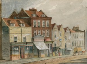 Vieilles maisons dans Upper Street, Islington, en face de l