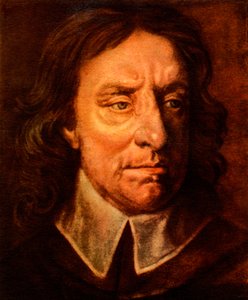 Oliver Cromwell, chef militaire et politique anglais (impression) - English School