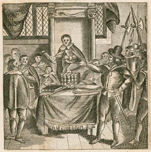 Oliver Cromwell dissolvant le Parlement croupion - English School