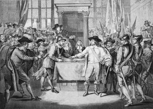 Oliver Cromwell dissolvant le Long Parlement