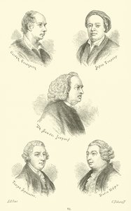 Oliver Goldsmith, James Thomson, Dr. Samuel Johnson, Tobias Smollett, David Hume - English School