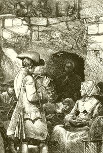 Oliver Goldsmith jouant pour son logement de nuit - English School