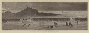 Sur la plage de Saint-Malo, départ des levées pour le front - English School