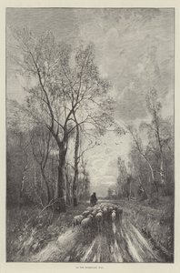 Sur le chemin du retour (gravure) - English School