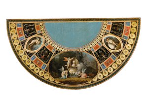 Une des deux tables à thé George III, possiblement irlandaise, vers 1780 - English School