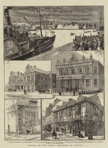 Ouverture des nouveaux bâtiments publics à Ipswich (gravure) - English School