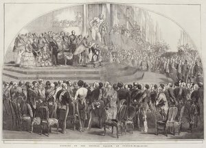 Ouverture du Crystal Palace, à Sydenham (gravure) - English School