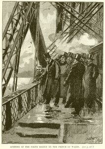 Ouverture du Pont du Forth par le Prince de Galles - English School