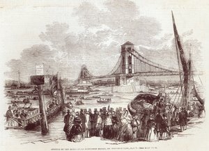 Ouverture du pont suspendu de Hungerford