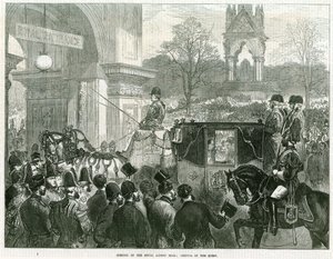 Ouverture du Royal Albert Hall par la reine Victoria - English School