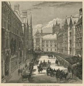 Ouverture des Cours royales de justice : La grande cour intérieure - English School