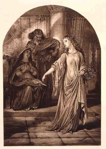 Ophelia, dans Hamlet de William Shakespeare - English School