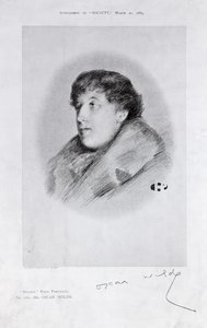Oscar Wilde (1854-1900) un portrait Bijou, de Society - English School