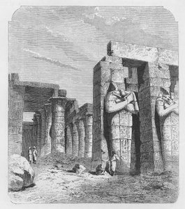 Colonnes Osiride du Rameseum, Thèbes - English School