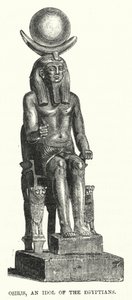 Osiris, une idole des Égyptiens (gravure) - English School