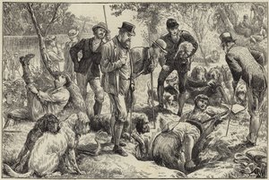 Chasse à la loutre dans le nord - English School