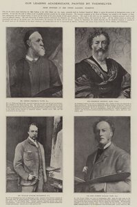 Nos principaux académiciens, peints par eux-mêmes (litho) - English School