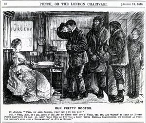 Notre joli docteur, publié dans Punch Magazine, 1870