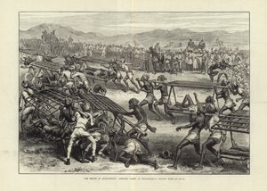 Nos troupes en Afghanistan : Jeux athlétiques à Jellalabad - Une course de dooley - English School