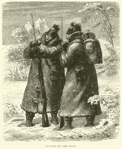 Avant-poste dans la neige, octobre 1870 - English School
