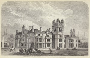 Overstone Hall, Northamptonshire (gravure) - English School