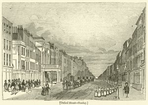 Oxford Street, dimanche (gravure) - English School