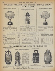 Page du catalogue des magasins Army and Navy - English School