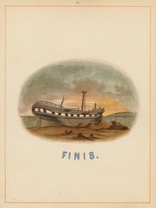 Page de The Boats of the World, fin du 19e siècle (lithographie en couleur) - English School