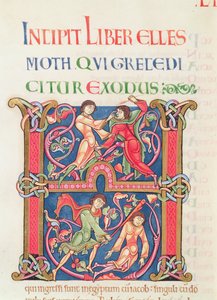 Page de la Bible de Winchester, c.1150-80 - English School