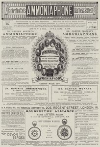 Page de publicités (gravure) - English School