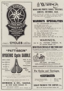 Page de publicités (gravure) - English School