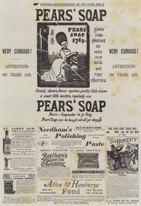 Page de publicités (gravure) - English School